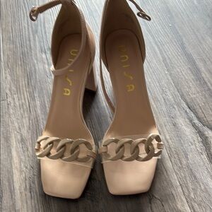 Unisa Cream Heels Elegant High Heel Shoes 7 1/2